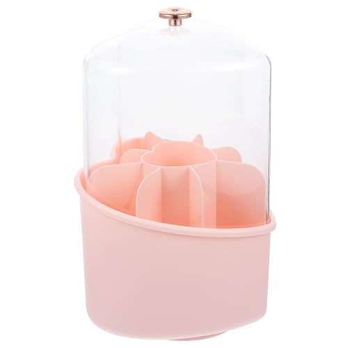 TOYANDONA Herzförmiger Kosmetik Pinselhalter Mit Deckel Multifunktionale Aufbewahrungsbox Für Make-up Und Stifte Eleganter Organizer Für Schreibtisch Und Bad Platzsparend Und Stilvoll von TOYANDONA