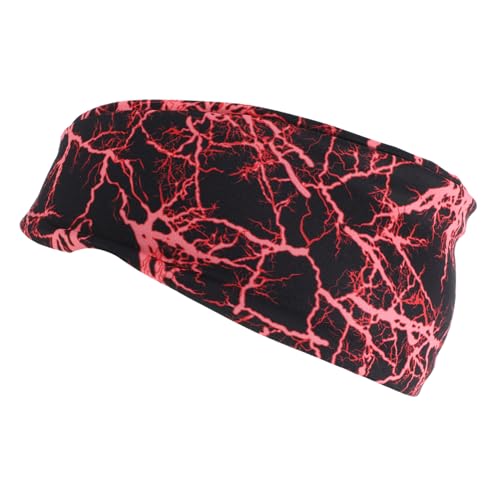 TOYANDONA Elastisches Sport Stirnband Für Yoga Und Fitness Atmungsaktive Dehnfähigkeit Rutschfestes Schweißband Blitzroter Für Jogging Und Freizeitgestaltung von TOYANDONA