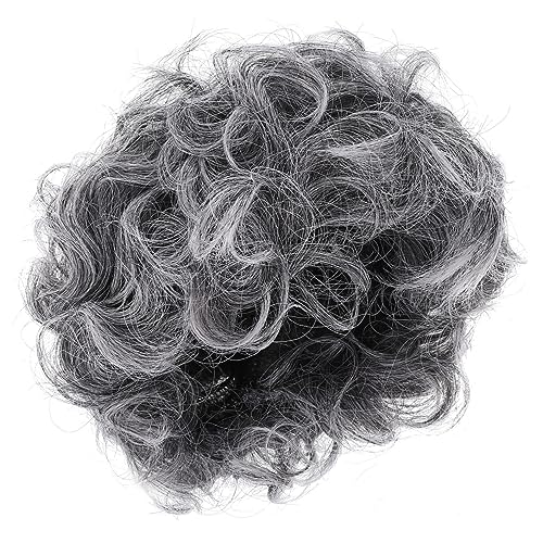 TOYANDONA Elderly Synthetic Wig Für Frauen Graue Cosplay Perücke Für Karneval Party Bühnenaufführungen Lustiges Kostümzubehör Für Alte Damen Und Männer Verstellbar Vielseitig Und von TOYANDONA