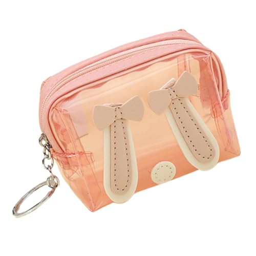 TOYANDONA Mini-geldbörsen-schlüsselanhänger Geldbeutel Kleines Portemonnaie Für Damen Süßes Portemonnaie Make-up-Tasche Kosmetiktasche Hasenbeutel Münze Fräulein Schlüsselanhänger Tasche PVC von TOYANDONA