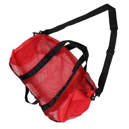 TOYANDONA Große Mesh Strandtasche Damen Leichte Netz Strandtasche mit Tragegriff Vielseitige Badetasche für Strandurlaub Schwimmen und Sandspielzeug Aufbewahrung von TOYANDONA