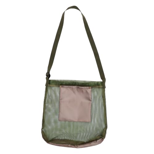 TOYANDONA Große Netz Erntetasche aus Langlebigem Mesh Leichte Schultertasche zum Pilze und Obst Sammeln Faltbare Outdoor Umhängetasche für Camping und Garten Multifunktional und von TOYANDONA