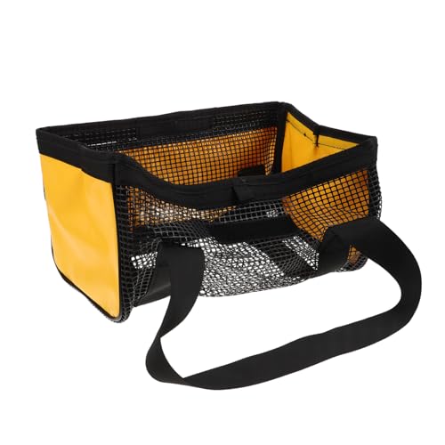 TOYANDONA Große Netz-angeltasche mit Griff Geräumige Aufbewahrungstasche für Köder und Angelzubehör Wasserdichtes Camping-Equipment-Organizer Vielseitig für Boots- Strand Uferangeln Geeignet von TOYANDONA