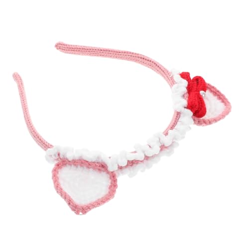 TOYANDONA Häkeln Katzenohren Stirnband Haar Haarschmuck Für Ostern Kopfbedeckung Mädchen Niedlich Kopfschmuck Basteln Accessoire Für Partys Und Feierlichkeiten von TOYANDONA