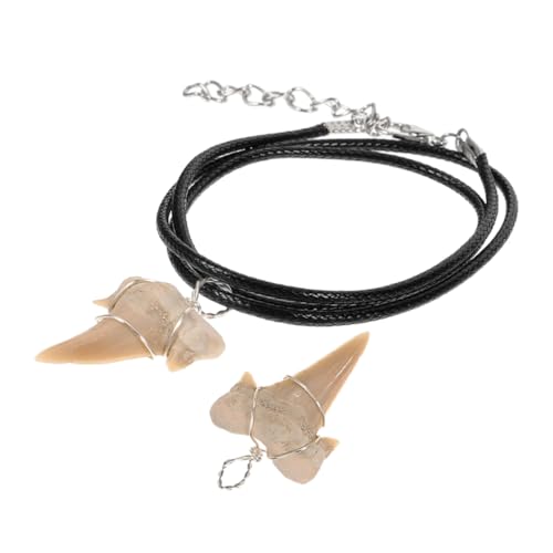 TOYANDONA Haifischzahn-charm-halskette Mit Verstellbarem Design Dekorativer Anhänger Für Herren Halsschmuck Aus Hochwertigem Material Diy-schmuck Für Männer von TOYANDONA