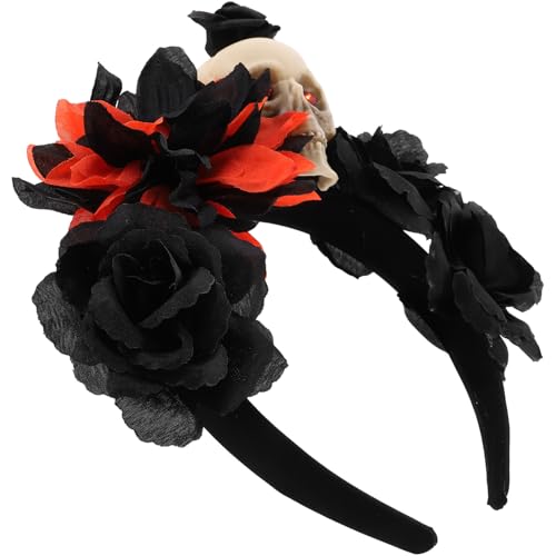 TOYANDONA Halloween Haarschmuck Mit Schädel-design Haarreif Für Cosplay Und Partys Für Frauen Und Mädchen Für Halloween Karneval Und Geburtstagsfeiern von TOYANDONA
