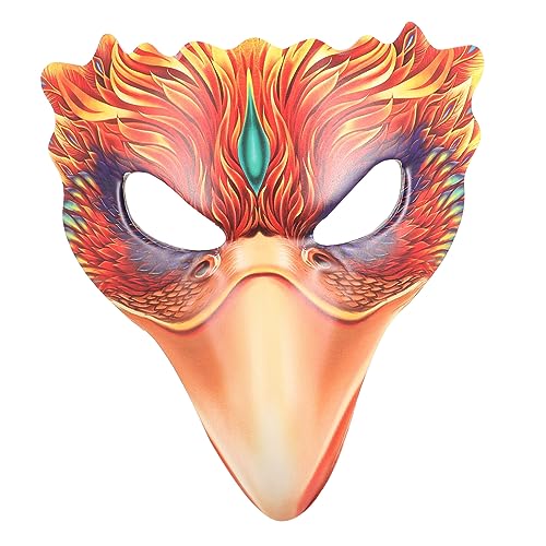 TOYANDONA Titel Karneval Vogelmaske Für Damen Realistische Halbmaske Aus Pu Für Halloween-partys Dekorative Tiermaske Für Kostüm-accessoires Für Feste Und Besondere Anlässe von TOYANDONA