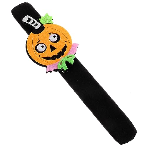 TOYANDONA Halloween Slap Armband für Lustige Schnapparmbänder mit Kürbisdesign für Partys Karneval und Mehr Leicht und Langlebig Sicher von TOYANDONA