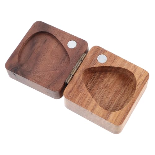 TOYANDONA Holz Gitarrenplektrum-Box Aufbewahrungsbox Für Plektren Organizer Für Ukulelenplektren Schützt Vor Kratzern Und Stößen Tragbar Und Kompakt von TOYANDONA