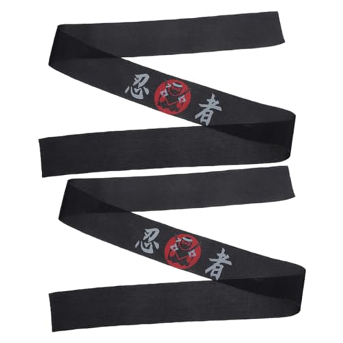 TOYANDONA Japanisches Stirnband 2 Stück für Karate Sushi Koch Wiederverwendbare Saugfähige Kopfband in Polyester für Männer Frauen Vielseitiges Koch Accessoire im Japanischen Stil von TOYANDONA