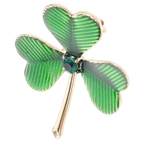 TOYANDONA Klebendes Kleeblattschmuckstück Dreiblättrige Brosche Für St Patrick's Day Langlebige Brosche Aus Stabilem Legierung Multifunktionale Anstecknadel Für Damen Und Herren von TOYANDONA