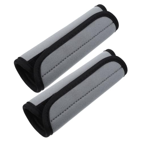 TOYANDONA Koffergriff 2 Stück Grauer Gepäckgriffschutz Aus Neopren Gepäckzubehör Gepäckgriffhüllen Für Koffer Griffabdeckungen Für Koffer Kofferabdeckungen von TOYANDONA
