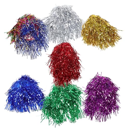 TOYANDONA Lustige Perücken Für Partys 7-teiliges Sortimentspaket Metallische Kunsthaarperücken Für Themen Und Veranstaltungen von TOYANDONA