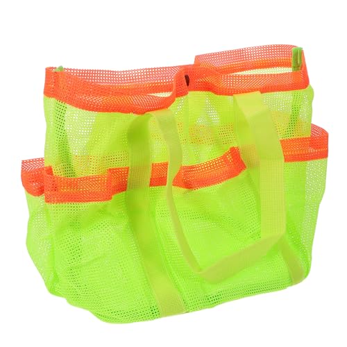 TOYANDONA Mesh Strandtasche Handlich Große Kapazität Strand Badetasche für Frauen Reisen Schwimmen Outdoor Organizer Tasche Leicht und Strapazierfähig von TOYANDONA