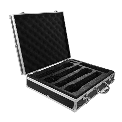 TOYANDONA Mikrofonschutzbox Reisen Hülle Für Kabelloses Mikrofon Träger Mikrofon Schutzhülle Mikrofon-Organizer Mikrofonkoffer Für Den Außenbereich Mikrofontasche Für Die Reise Black Schwamm von TOYANDONA
