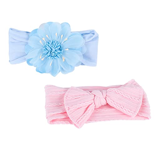 TOYANDONA Newborn Headband 2st Baby Stirnband Kopfschmuck Kleine Nylon Haar Einstellen Baby Girl Headband von TOYANDONA