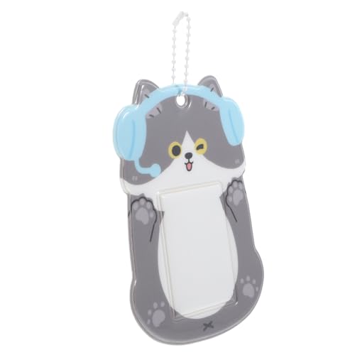 TOYANDONA Niedlicher PVC Fotokartenhalter für Schüler Cartoon Ebene Ausweishalter Süßer Schlüsselanhänger Vielseitiger Kartenetui für Buskarten Fotos und Mehr von TOYANDONA