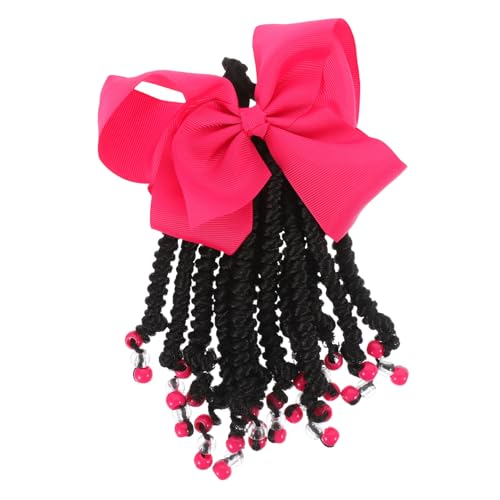 TOYANDONA Pferdeschwanz Haarverlängerung Mit Schleife Und Zöpfen Farbverlauf Synthetisches Haarteil Für Junge Mädchen von TOYANDONA