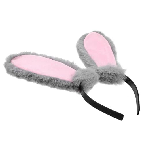 TOYANDONA Plüsch Kaninchenohren Haarreif Lustiger Bunny Ohr Kopfschmuck Für Ostern Karneval Und Partys Weiche Und Bequeme Haarschmuck Für Frauen Für Cosplay Und Festlichkeiten von TOYANDONA