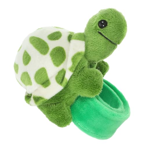 TOYANDONA Plüsch Schildkröte Slap Bracelet Niedliches Tier Armband für für Partys Dekorationen und Kostümpartys Hautfreundlich und Leicht zu Transportieren von TOYANDONA