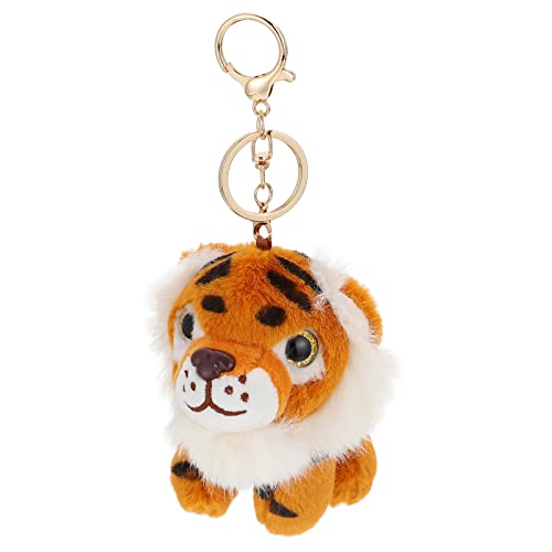 TOYANDONA Plüsch Tiger Puppe Keychain Ornament: Tier Hängen Kleine Anhänger Keychain Tasche Hängende Verzierung für Kinder Tasche Geldbörse Rucksack Handtasche TOYANDONA Plüsch Tiger Puppe Keychain Ornament: Tier Hängen Kleine Anhänger Keychain Tasche Hängende Verzierung für Kinder Tasche Geldbörse Rucksack Handtasche von TOYANDONA