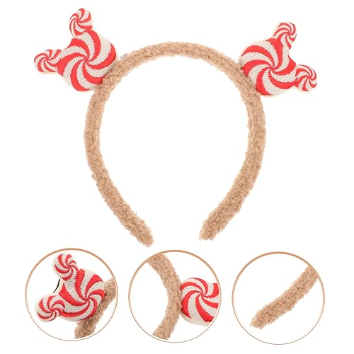 TOYANDONA Rotes Weihnachts Haarreif mit Großem Windrad Bruchsicheres Stirnband für Festliche Partys Charmantes Haaraccessoire für Damen Geeignet für Weihnachten und Winterfeiern von TOYANDONA