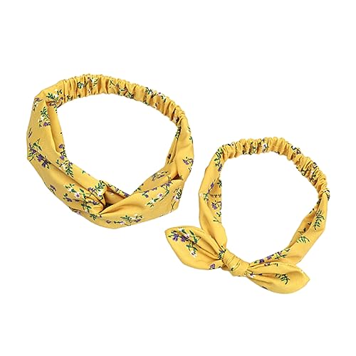 TOYANDONA Satz Eltern-kind-haarband Stirnband Für Mädchen Kopfbedeckung Eltern-kind-stirnbänder Geknotetes Haarband von TOYANDONA