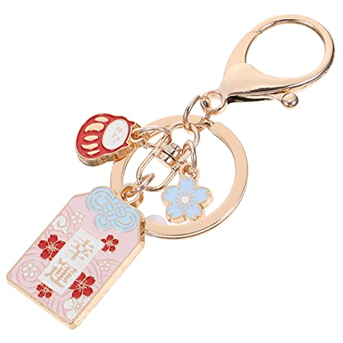 TOYANDONA Schlüsselanhänger Chinesischer Schlüsselanhänger Amulett Schlüsselanhänger Glückskatze Schlüsselanhänger Japanisches Omamori Amulett Charm Maneki Neko Katze Schlüsselanhänger Feng Shui von TOYANDONA