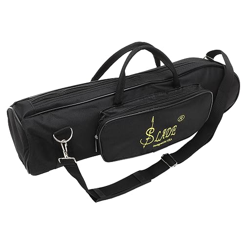 TOYANDONA Schwarze Tragetasche Einkaufstasche Rucksack Handtaschen Schultertasche Aufbewahrungstasche für Trompeten tragbare Trompetentragetasche Musikinstrument Container Zubehör schmücken von TOYANDONA