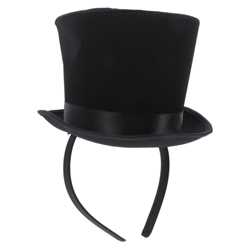 TOYANDONA Schwarzer Kleiner Party Zylinderhut Festlich Leicht für Karneval Fasching Cosplay Bühnenauftritte und Feierlichkeiten Geeignet von TOYANDONA