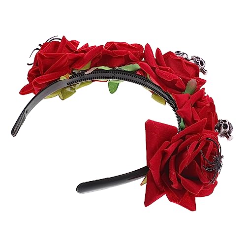 TOYANDONA Stirnband Haarschmuck Für Damen Halloween-schädel-tiara Halloween-haarreifen Halloween-haarbänder Schädel Tiara Haarbänder Für Damenhaar Skelett Schmücken Fräulein Plastik von TOYANDONA