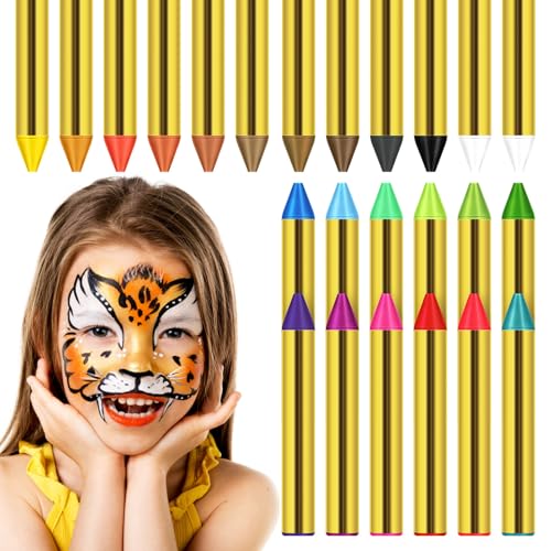 TOYANDONA Stück Gesichts- Und Körperbemalungsstifte Gesichtsbemalungsstifte Gesichtsbemalungs-Make-Up-Sets Professionelles Gesichtsbemalungszubehör Für Kinder Halloween-Make-Up von TOYANDONA
