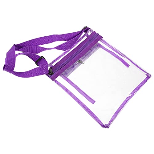 TOYANDONA Transparente Kupplung Geldbörsen klein große durchsichtige geldbörse Make-up-Tasche klar Kosmetiktasche Cosmetic Bag klare Geldbörse transparente Mini-Geldbörse Polyester Violett von TOYANDONA