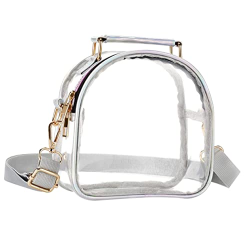 TOYANDONA Transparente Umhängetasche für Damen Leichte Schultertasche mit Großer Kapazität für Alltag und Umweltfreundliches Tpu für Aufbewahrung von Karten und Bargeld TOYANDONA Transparente Umhängetasche für Damen Leichte Schultertasche mit Großer Kapazität für Alltag und Umweltfreundliches Tpu für Aufbewahrung von Karten und Bargeld von TOYANDONA
