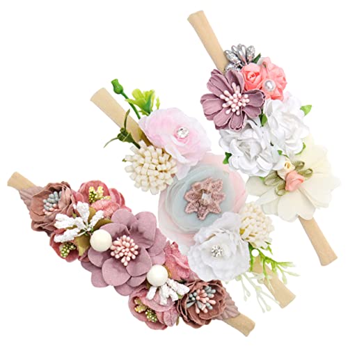 TOYANDONA 3stücke Teiliges Haarbänder Mit Blumen Für Mädchen Weiche Elastische Kopfbedeckung Für Neugeborene Für Fotoshootings Geburtstagsfeiern Shower TOYANDONA 3stücke Teiliges Haarbänder Mit Blumen Für Mädchen Weiche Elastische Kopfbedeckung Für Neugeborene Für Fotoshootings Geburtstagsfeiern Shower von TOYANDONA