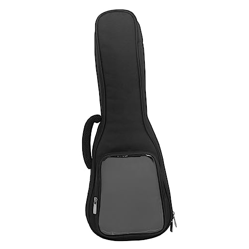 TOYANDONA Ukulele Tasche aus Strapazierfähigem Oxford Leichter Tragbarer Organizer mit Transparentem Seitenfach Gepolstert Wasserabweisend für Erwachsene von TOYANDONA