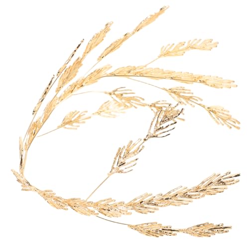 TOYANDONA Verstellbare Leichte Metall Haarkrone mit Blattdesign für Braut Hochzeit Geburtstag und Party Elegantes Komfortables Haarschmuck Accessoire für Besondere Anlässe von TOYANDONA