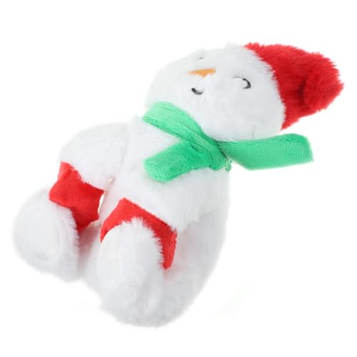 TOYANDONA Weihnachtlicher Plüsch Slap Armband Schneemann Leichtes Party Accessoire Einfach zu Tragen als Festlicher Weihnachtsdeko Handgelenkschmuck für Xmas Feiern von TOYANDONA