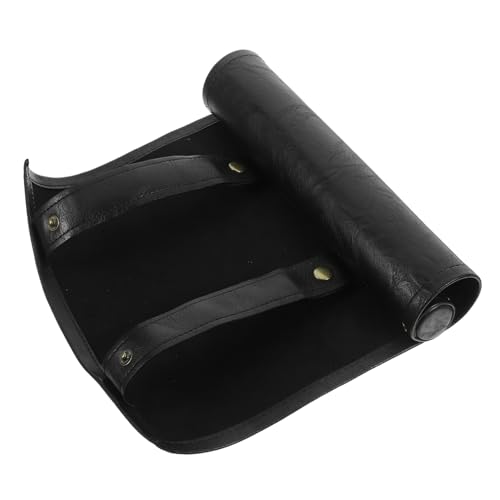 TOYANDONA Würfelrolltasche Aus Leichtem Pu-Leder Faltbare Würfelrolle Mit Reißverschluss Würfel-Organizer Für Reisen Kompakt Und Platzsparend Für Stauraum Und Organisation Kleiner von TOYANDONA