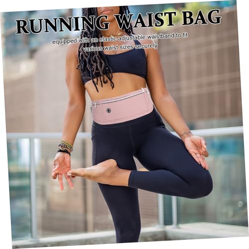 TOYANDONA wasserdichte Laufgürteltasche Verstellbar Leichter Sport Bauchtasche mit Reflektierenden Streifen Elastischem für Wandern Reisen Outdoor Aktivitäten Damen und Herren von TOYANDONA
