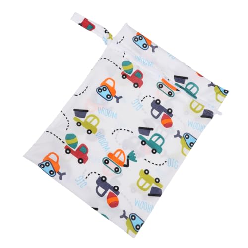 TOYANDONA wasserdichte Wiederverwendbare Wickeltasche mit Reißverschluss Große Kapazität Leicht und Tragbar für Nasse Windeln und Babyutensilien Praktische Nasstasche für Outdoor und von TOYANDONA