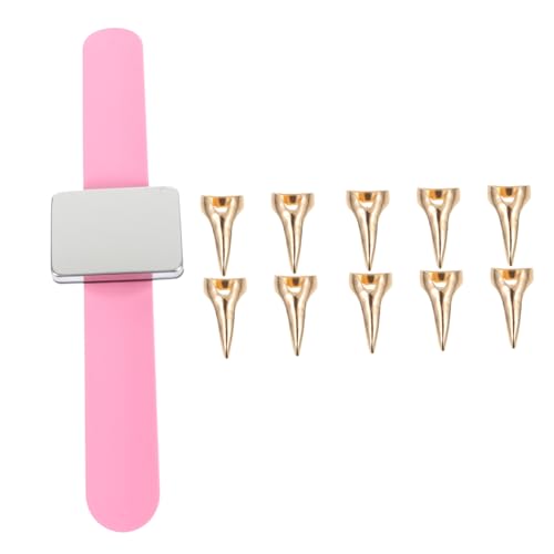 TOYZFRIENDY 1 Satz Haarauswahl Ringe Silikon Handgelenk Pin Halter Teiliges Set für Friseur Haartrennring Magnetischer Pin Halter für Zöpfe und Haarfärbung für Salon und Partys von TOYZFRIENDY