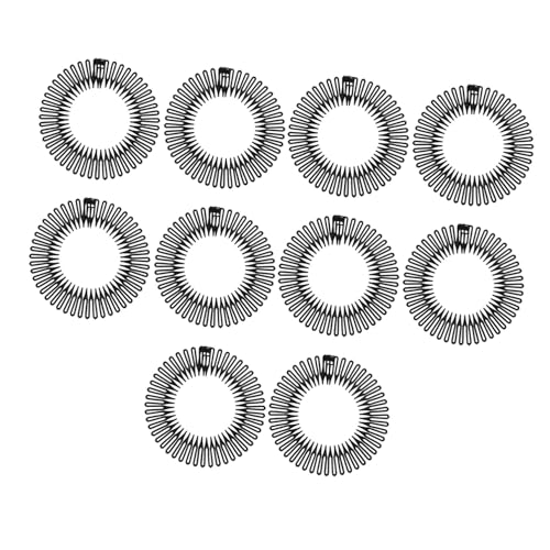 TOYZFRIENDY 10 Stück Flexibler Runder Haarkamm aus Kunststoff Dehnbares Haarband Bequemes Stirnband für Damen und Mädchen Fester Sitz Vielseitiges Haaraccessoire TOYZFRIENDY 10 Stück Flexibler Runder Haarkamm aus Kunststoff Dehnbares Haarband Bequemes Stirnband für Damen und Mädchen Fester Sitz Vielseitiges Haaraccessoire von TOYZFRIENDY