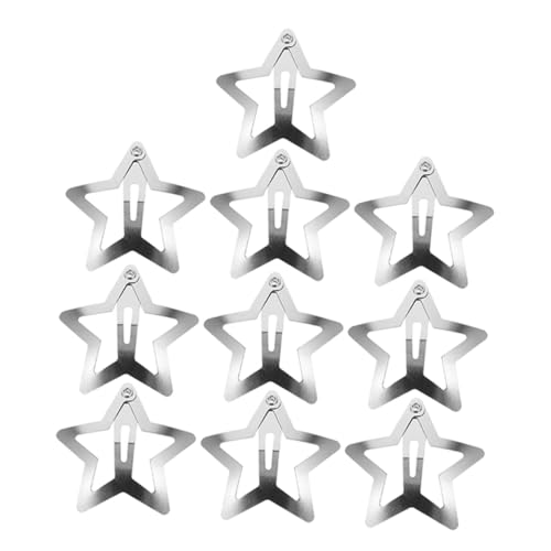 TOYZFRIENDY 10 Stück Stern Haarspangen Glänzend Silber Metall Haarklammern Leicht Robust für Mädchen Frauen Dekorative Haarclips Vielseitig Einsetzbar Sicherer Halt Alltag und Festtagsstyling TOYZFRIENDY 10 Stück Stern Haarspangen Glänzend Silber Metall Haarklammern Leicht Robust für Mädchen Frauen Dekorative Haarclips Vielseitig Einsetzbar Sicherer Halt Alltag und Festtagsstyling von TOYZFRIENDY