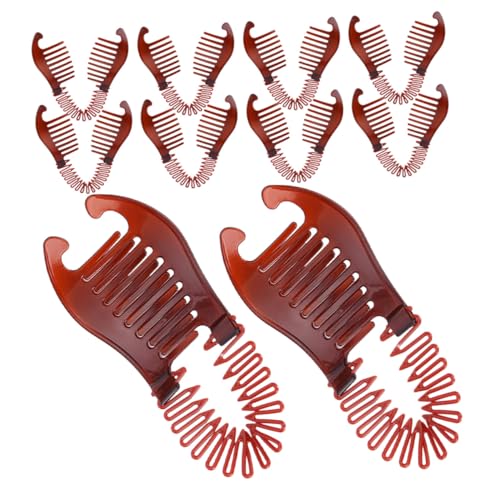 TOYZFRIENDY 10 Stück Teiliges Bananen Haarspangen für Frauen Langlebige Leichte Kunststoff Haarklammern Rutschfestes Design Vielseitig für Dickes Haar Modisch für Alltag und Besondere Anlässe von TOYZFRIENDY