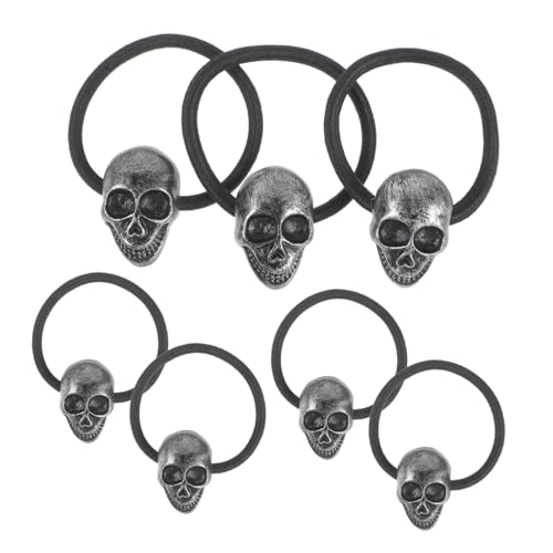TOYZFRIENDY 10 Stück Teiliges Elastische Haarringe mit Totenkopf Design Gothischer Haargummi für Mädchen und Damen Robust und Dekorativ für Halloween Party und Alltag Vielseitig Kombinierbar TOYZFRIENDY 10 Stück Teiliges Elastische Haarringe mit Totenkopf Design Gothischer Haargummi für Mädchen und Damen Robust und Dekorativ für Halloween Party und Alltag Vielseitig Kombinierbar von TOYZFRIENDY