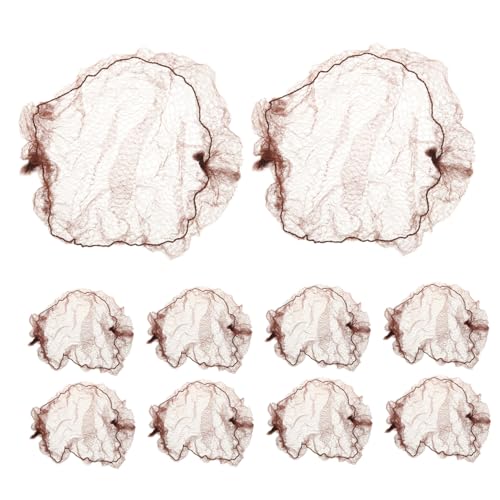 TOYZFRIENDY 10 Stück Teiliges Elastisches Haarnetz für Damen Ultradünn Atmungsaktiv Unsichtbares Dutt Haarnetz für Ballett Tanz Pflegepersonal und Alltag Komfortabel Leicht Vielseitig von TOYZFRIENDY