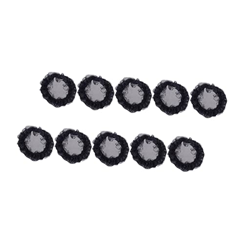 TOYZFRIENDY 10 Stück Teiliges Elastisches Haarnetz mit Spitzen Design Unsichtbares Haarnetz für Dutt Wiederverwendbares Haarschmuck für Frauen für Ballett Tanz und Professionellen Einsatz von TOYZFRIENDY