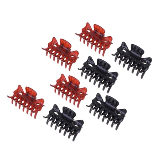 TOYZFRIENDY 10 Stück Teiliges Langlebige Haarklammern aus Schwarzem und Braunem PP Material Ponytail Clips für Damen und Mädchen Einfach zu Verwenden als Haarschmuck für Alltag und Festliche von TOYZFRIENDY