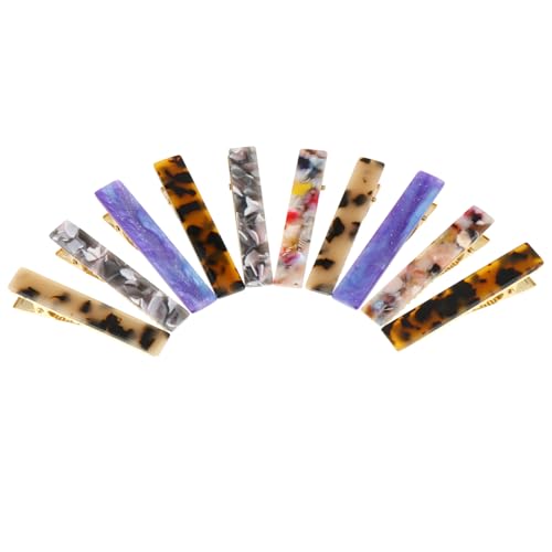 TOYZFRIENDY 10 Stück Teiliges Tortoise Shell Haarklammern Rutschfeste Haarspangen für Damen und Mädchen für Partys Feiern und Täglichen Gebrauch von TOYZFRIENDY